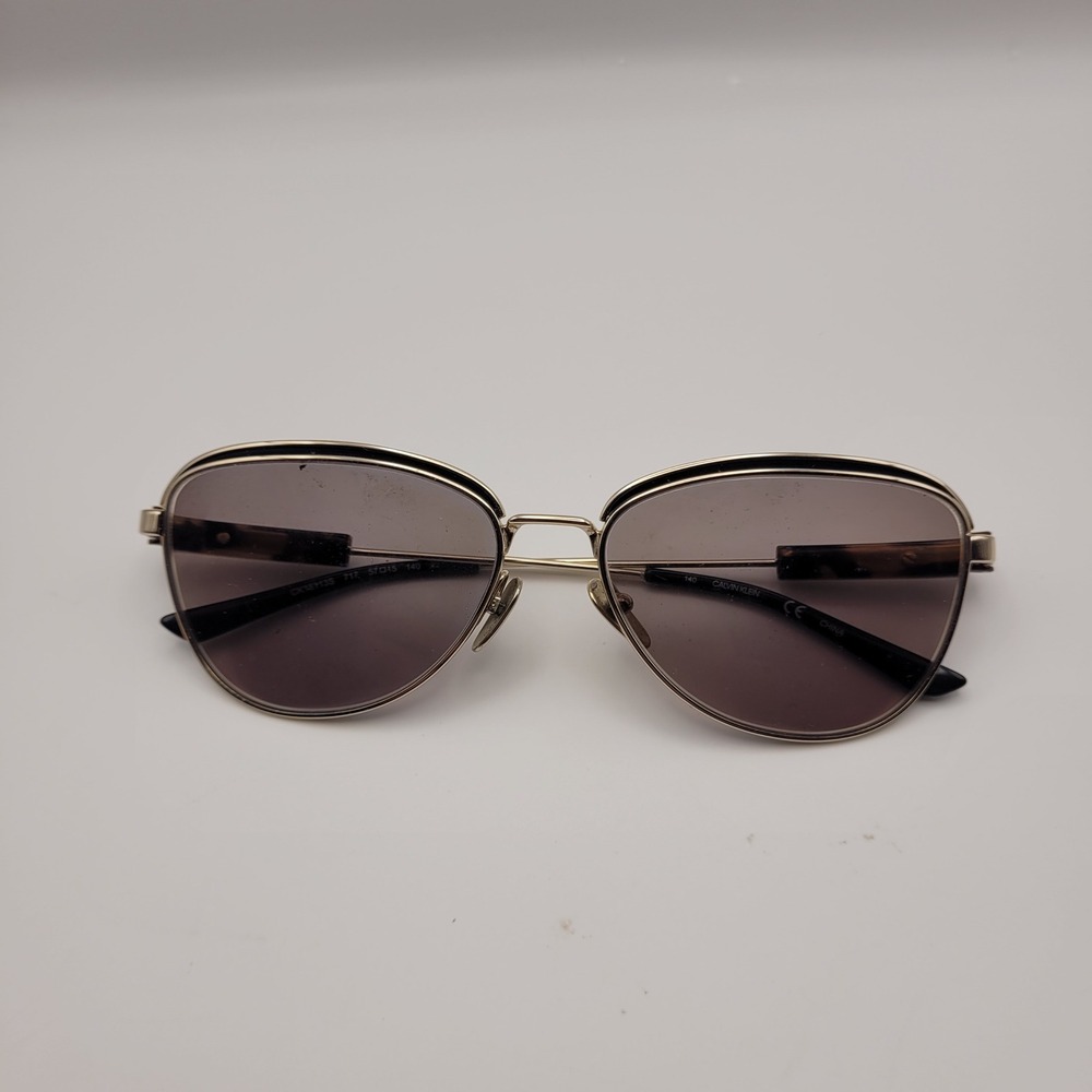 Calvin Klein CK18113S Gold Tortoise Aviator Sunglasses Frame Only 57-15-140